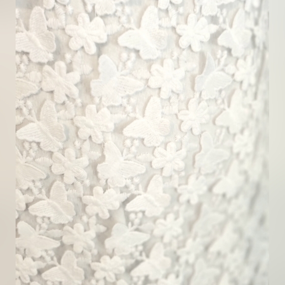 NWT Lilly Pulitzer Gillian Lace Maxi Slip Dress RESORT WHITE BUTTERFLY GARDEN 3D - Picture 10 of 16